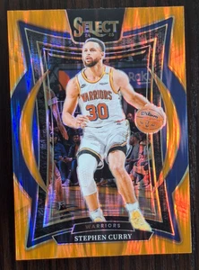 2024-25 Panini Seleziona Stephen Curry CONCORSO ARANCIONE FLASH PRIZM SP Warriors #7 - Foto 1 di 2
