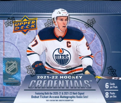2021-22 Upper Deck Credentials Hockey Factory Sealed Hobby Box - Image 1 of 2