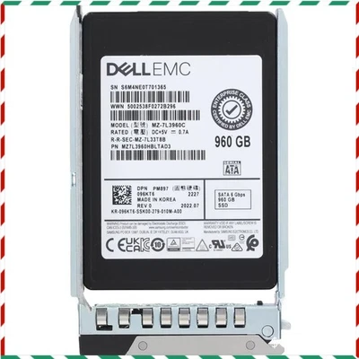 Dell EMC 96KT6 096KT6 960GB 6Gbps SATA MU TLC 2.5'SolidState Drive 14/15/16G kit - Image 1 of 4