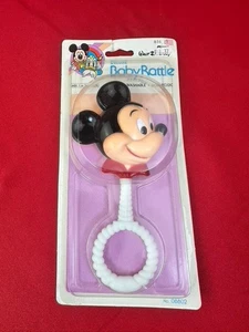 VTG Original Collectible Disney Mickey Mouse Baby Rattle Sealed Rare - Picture 1 of 5