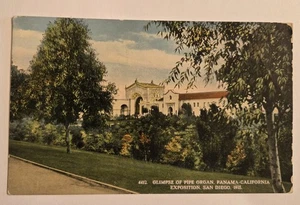 Cartolina d'epoca mai usata Panama California Esposizione 1915 scorcio di organo a canne XL4 - Foto 1 di 3