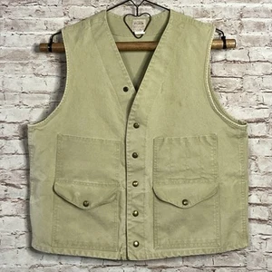 Vintage Filson Canvas Weste Jagd Falle Schießen Snap Up Herren 46 Large 🇺🇸 MADE - Bild 1 von 16