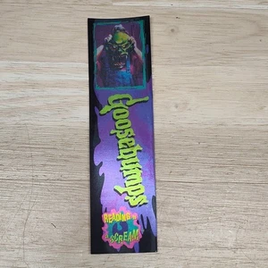 Rare Vtg Used Goosebumps Bookmark Reading Is A Scream Lenticular Fox Kids Promo - Foto 1 di 11