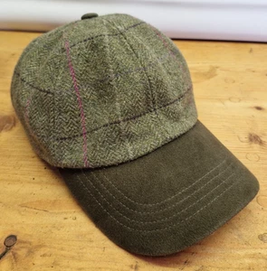 Field Pro Hoggs of Fife Baseball Cap hat | Wool & Cotton | Dark Green Tweed - Picture 1 of 6