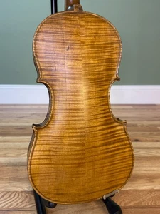 Deutsche Amati Kopie Violine 19. Jh. mit Video restauriert, schöne Flamme, spielbereit - Bild 1 von 21