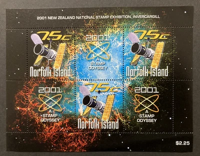 Norfolk Island 2001 NZ Stamp Expo "A Stamp Odyssey" M/S MNH Lot 1. - Image 1 of 2