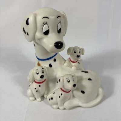 Disney 101 Dalmations Vintage vinyl Plastic bank with stopper - 6x4x6” tall. - Image 1 of 4