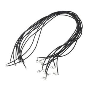 10 Pieces DIY Necklace Rope Cord Rubber with Lobster Clasp Jewelry Making Gifts - Picture 1 of 8