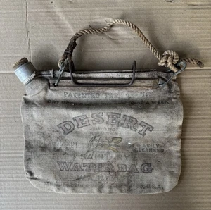 Vintage Desert Brand Sanitär Canvas Wassersack mit Korkstopfen - Bild 1 von 4