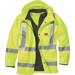 Gravel Gear HV Men's Class 3 High Visibility 300 Denier Ripstop Waterproof Rain - Picture 1 of 9
