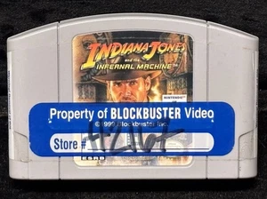 Cartucho original Indiana Jones and the Infernal Machine Nintendo 64 solo N64 - Imagen 1 de 6