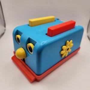 Vintage 1976 Gabriel Toys Blue Busy Toaster Made in USA - Picture 1 of 6
