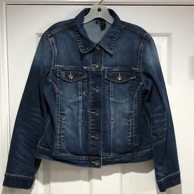 Chaqueta corta London Jean mujer algodón (98%) denim manga larga talla grande usada en excelente estado Foto 1 de 4