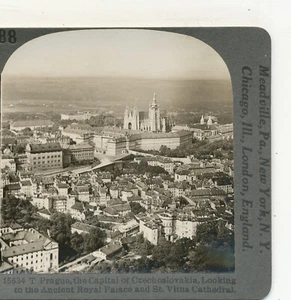 Prague the Capital of Czechoslovakia Keystone Stereoview c1900 - Picture 1 of 3