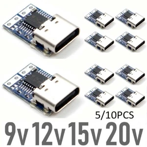 5/10PCS USB-C PD Type-C DC Fixed Voltage Power Trigger Module 9/12/15/20V Female - Picture 1 of 13