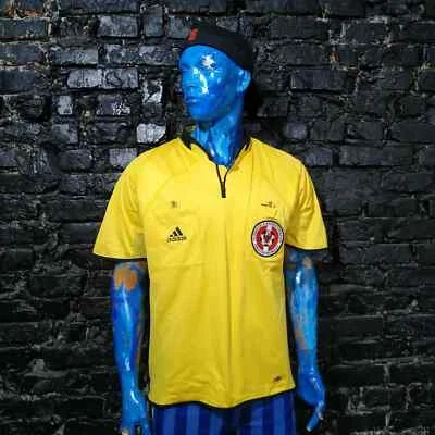 Austria Jersey Referee Football Shirt Yellow Adidas 559132 Trikot Mens Size XL - Image 1 of 4