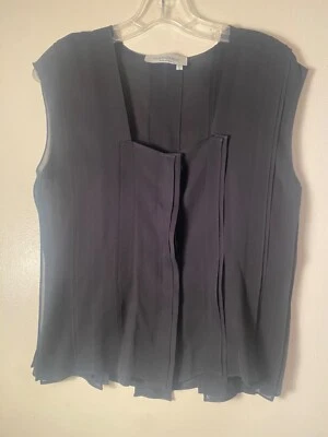 Sale!!!!Women's "Yves Saint Laurent" (F40) Sleeveless Sheer Silk Blouse Size S/M - Image 1 of 4