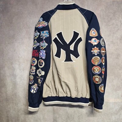 G-III  New York Yankees 27 World Series Patch Varsity Letterman Jacket Mens L - Image 1 of 4