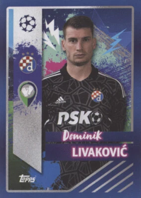 TOPPS Adesivo Champions League 2022/23 597 Dominik Livakovic GNK Dinamo Zagabria