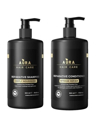 Aura Hair Care Reparative Shampoo & Conditioner Intense Repair 500ml DAILY POST - Image 1 of 4