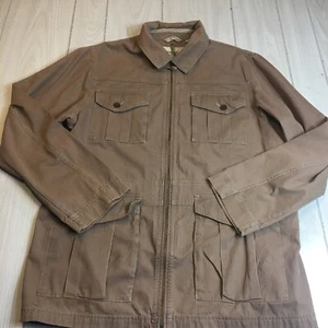 Men's Size XL Timberland Brown Cargo Jacket 100%cotton - Picture 1 of 9