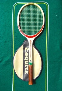 Esquire Lady Elite Wooden Racquet L 4 3/8 Strung 18x20 MINT Made in Korea - Picture 1 of 8