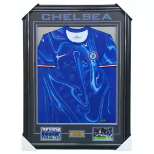 Chelsea Signed 2024/25 Team Signed Jersey Framed - Picture 1 of 1