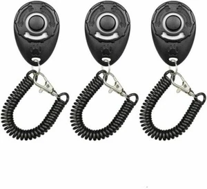 Diyife Dog Clicker, [3 PCS] Pet Training Clicker with Wrist strap -UK SELLER NEW - Picture 1 of 6