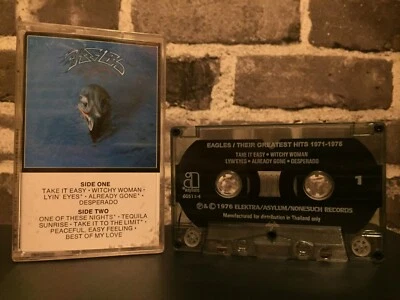 The Eagles Their Greatest Hits 1971-1975 (Elektra/Asylum 1976) Cassette Tape - Image 1 of 3