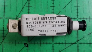 Disyuntor MS25244-25 Mechanical Products Inc. MP706H 700-001-25 25 amperios 1 pieza - Imagen 1 de 1