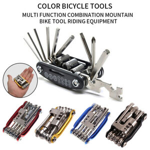 11 En 1 bicicletas Reparación kit de reparación Hex Tool Kit Llave Destornillador Cadena 