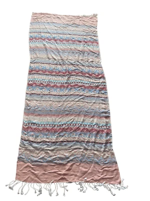 Southwestern Table Runner Aztec Geometric Design 62 X 26 - Image 1 of 4