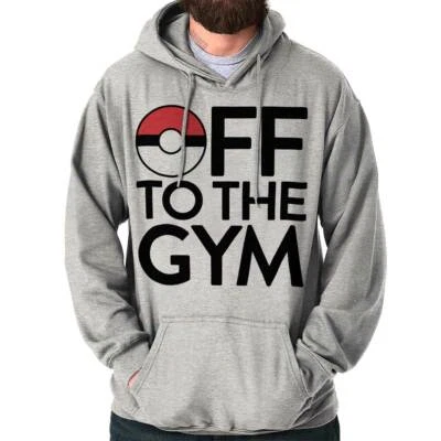 Funny Off To The Gym GO Trainer Workout Joke Hoodie Hooded Sweatshirt Men Women - Image 1 of 4