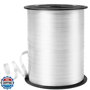 VISPAD White Curling Ribbon, Balloon String 500 Yard for Gift Wrapping, Curly - Picture 1 of 5