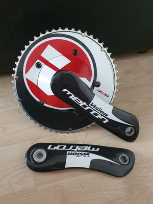 Vision metron TT 160mm 386evo aero chainset crankset time trial cranks triathlon - Image 1 of 4
