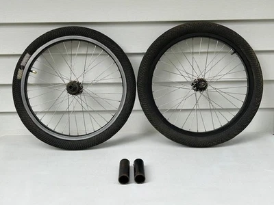 "Llantas de sol X25 aros 20"" ruedas de BMX bujes laterales abatibles llantas negras de la vieja escuela 36H" Foto 1 de 4