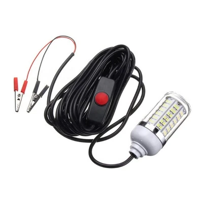 Luz LED sumergible de pesca de caída profunda bajo el agua señuelo para peces lámpara buscador de cebo/ Foto 1 de 4