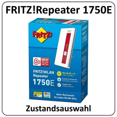 AVM FRITZ!Repeater 1750E | WLAN Repeater | WLAN Verstärker | Zustandsauswahl - Bild 1 von 4
