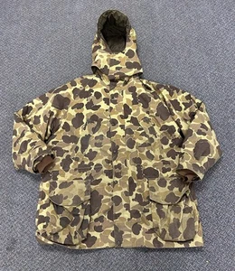VTG LL Bean GoreTex Jacket Mens XXL Duck Camouflage Hunting Olefin USA 1980s - Picture 1 of 19