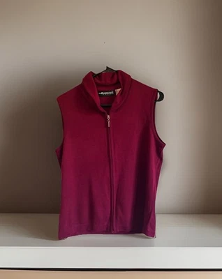 Sag Harbor Chaleco Rojo Vintage Mujer Talla Mediana Petite Foto 1 de 4