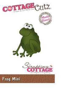 Frog Mini Goofy Eyes Pond Halloween Fairy Tale Reptile CottageCutz Metal Die - Picture 1 of 1