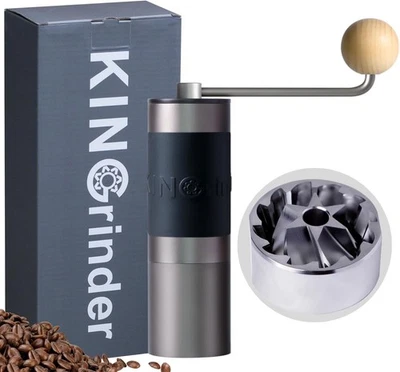KINGRINDER 【Famous KOL Recommended】K6 Manual Hand Coffee Grinder with Straight Handle fo...
