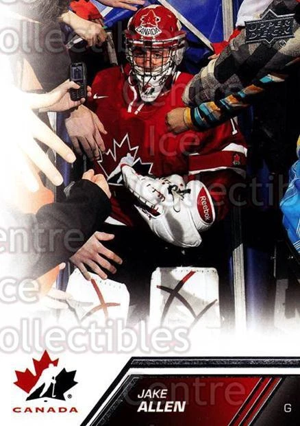 2013 Upper Deck Team Canada #46 Jake Allen - Image 1 of 1