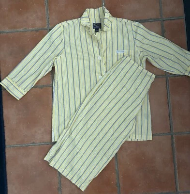 Juego Capri Pijama American Living, Raya Amarillo Azul, L, Cuerda de Dibujo Foto 1 de 4