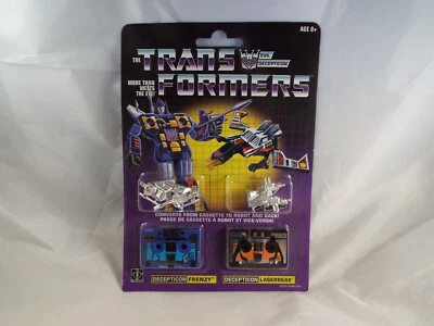 TRANSFORMERS GENERATION 1 FRENZY AND LASERBEAK REISSUE SEALED ON CARD - Image 1 of 4