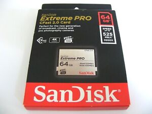 Scheda 64 GB CFast 2.0 Extreme PRO 525 MB/s 3500x (scheda 64 GB CFast) SanDisk nuova