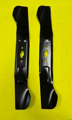 Pair OEM 46'' blades CUB CADET, CRAFTSMAN, MTD mowers 742P05510 742-05510 S hole - Image 1 of 3