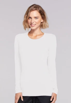 Cherokee Workwear Originals Long Sleeve Underscrub Knit Tee | 4881 - Image 1 of 3