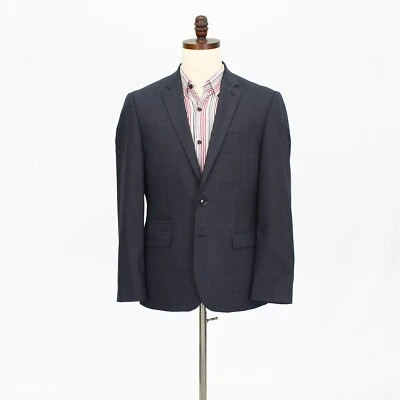 Express 40S Gray Sport Coat Blazer Jacket Solid 2B Wool - Image 1 of 4