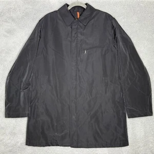 Sanyo Black Men’s Windbreaker Jacket Size S (Fits L-XL) Style #PR671 - Picture 1 of 15